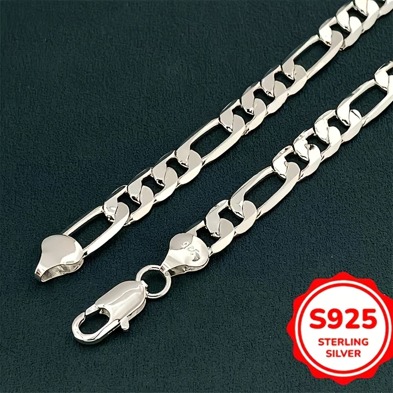 Lobster Clasp Silver - Collana da uomo in argento sterling