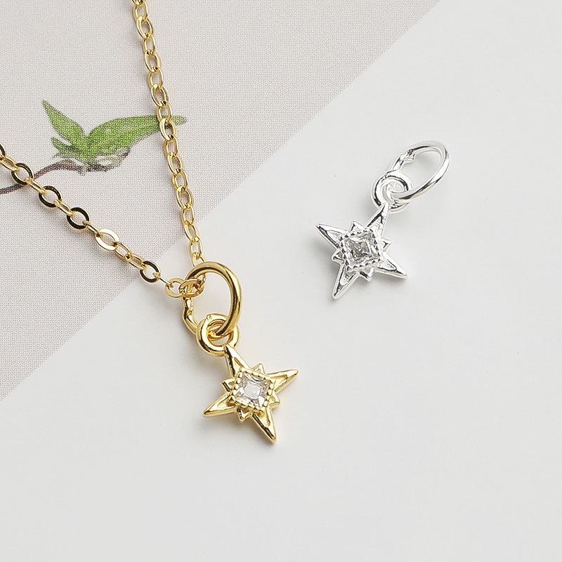 Jewelry Making In La - Ciondolo Quadrato con Charm Stella del
