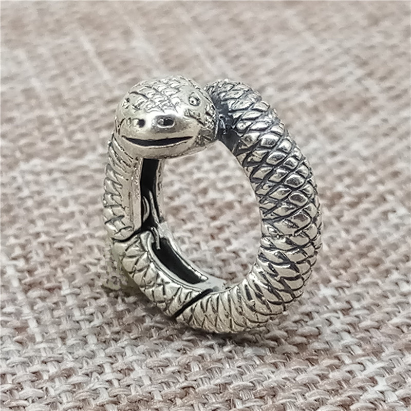 Lobster Clasp Silver - Connettore a maglia serpentina con chiusura
