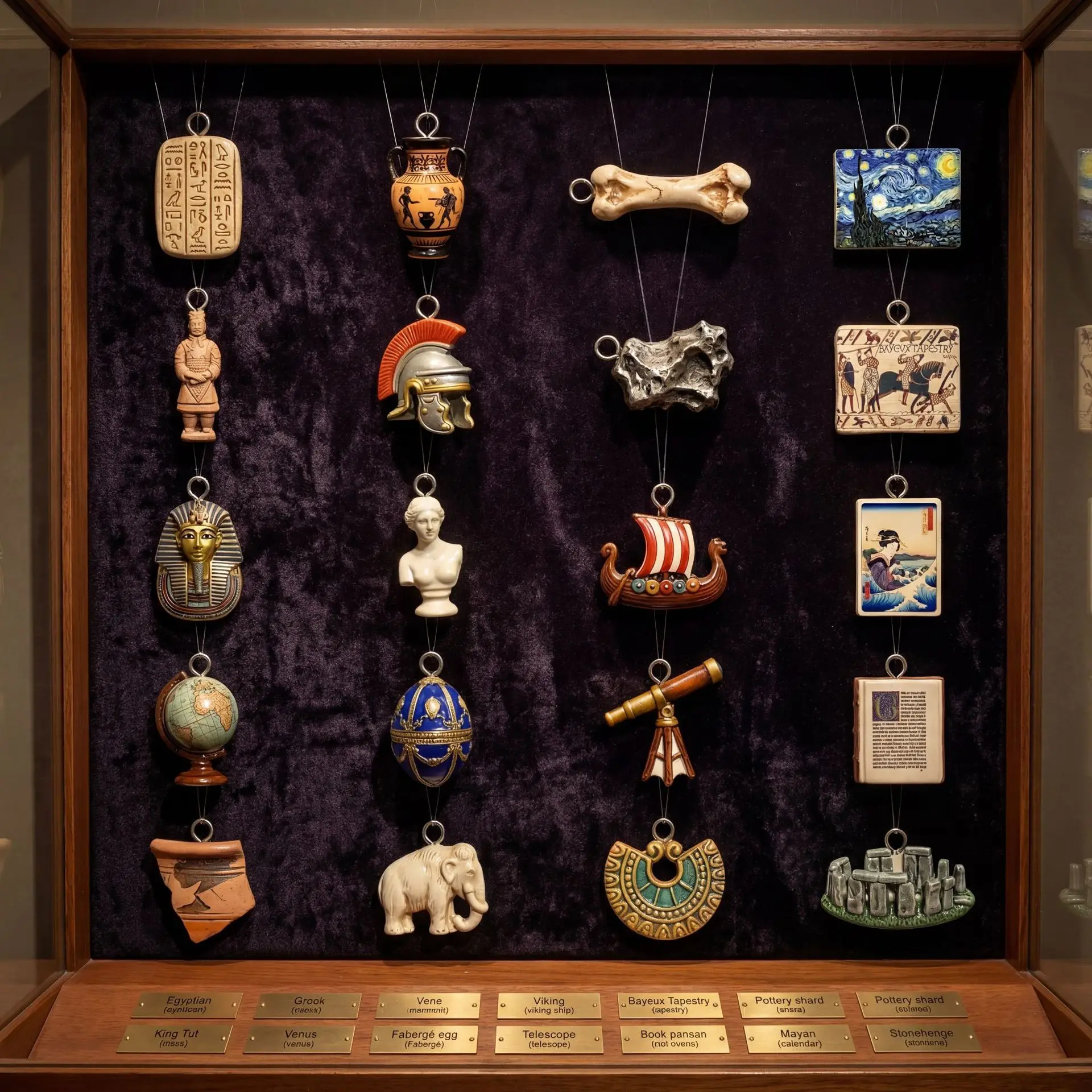 Jewelry Making History - Piccolo ciondolo a tema storico antico,