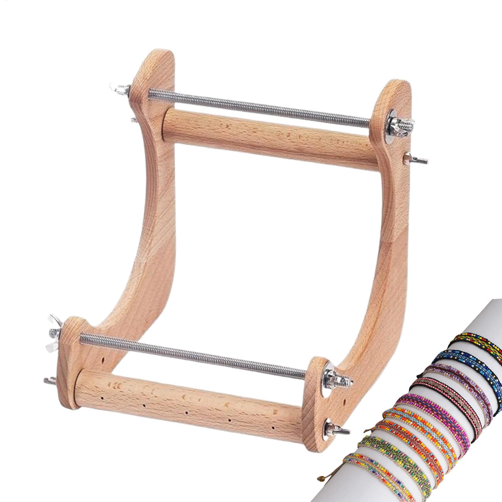 Jewelry Making Machines - Telaio per Perline in Legno Regolabile,