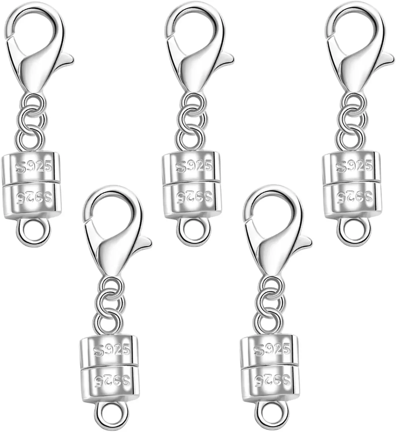 Lobster Clasp Silver - Chiusura magnetica per collana in argento