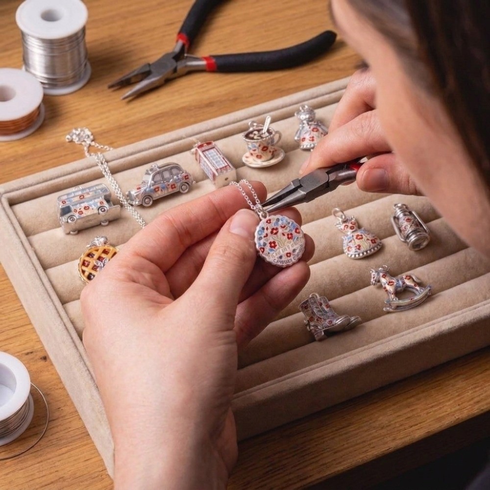 Jewelry Making London - Ciondoli in acciaio inossidabile a tema