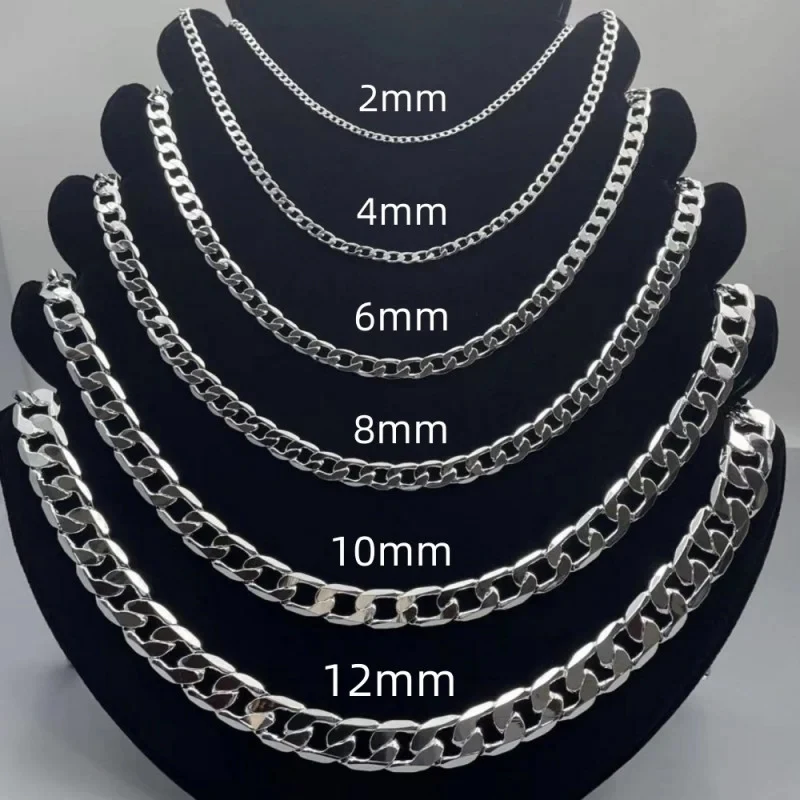 Lobster Clasp Silver - Collana da uomo in argento sterling