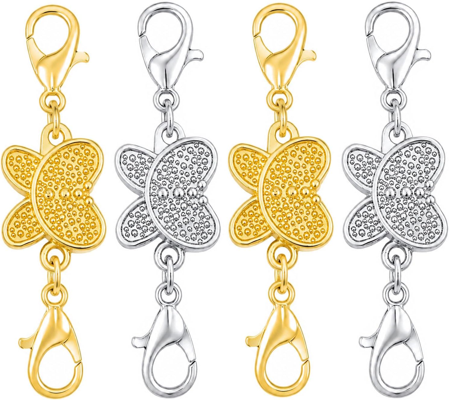 Lobster Clasp Silver - Chiusura magnetica a forma di farfalla