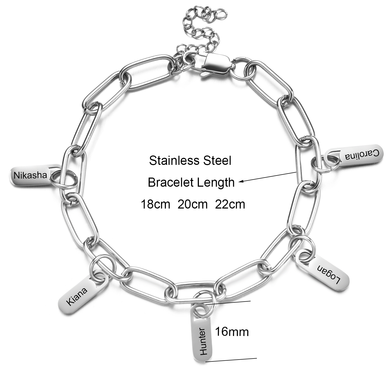 Braccialetti a maglie a catena - Lobster Clasp Silver recensione e prezzo